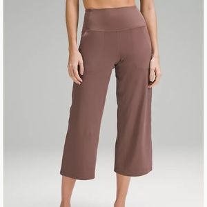 NWT Lululemon Align High-Rise Wide-Leg Cropped Pant 23" Dark Oxide Size 12